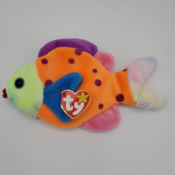 TY Beanie Baby LIPS Fish Vintage 1999 Plush Stuffed Animal - Picture 2 of 7